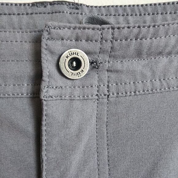 Kuhl Women's Freeflex Roll-up Cargo Pants 12 Reg Gray Drawstring Relaxed Fit - Picture 5 of 16